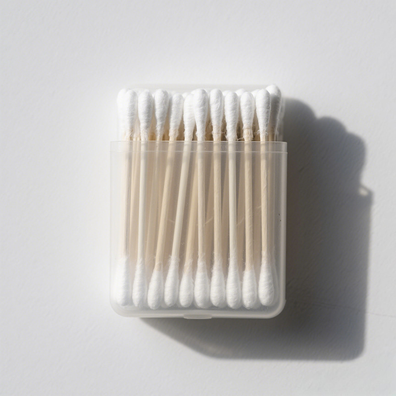 Cutie din plastic Stick Tampoane de bumbac